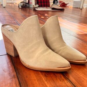 Steve Madden Womens Cando Suede Slip On Mules size 9m